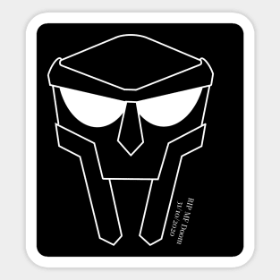 Mf Doom mask Sticker